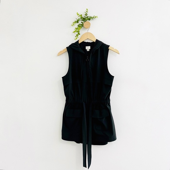 Target A New Day Black Spandex Blend Activewear Sleeveless Vest - Picture 1 of 7